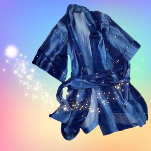 Blue Sequin Kimono